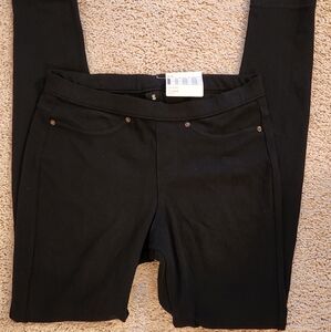 Hue Black Leggings Skinny Pants Size Small